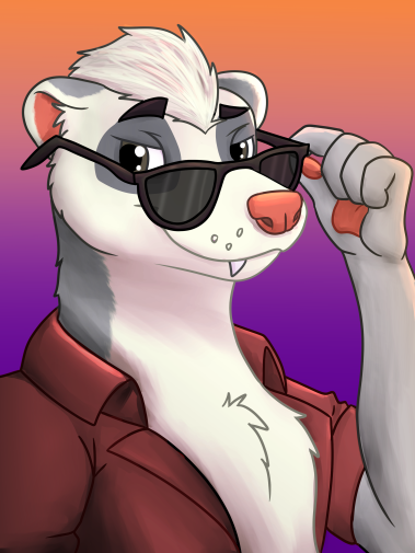 FlakFerret, drawn by Caswyn
